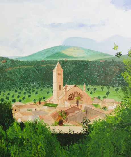 Poble Oil Canvas Landscaping