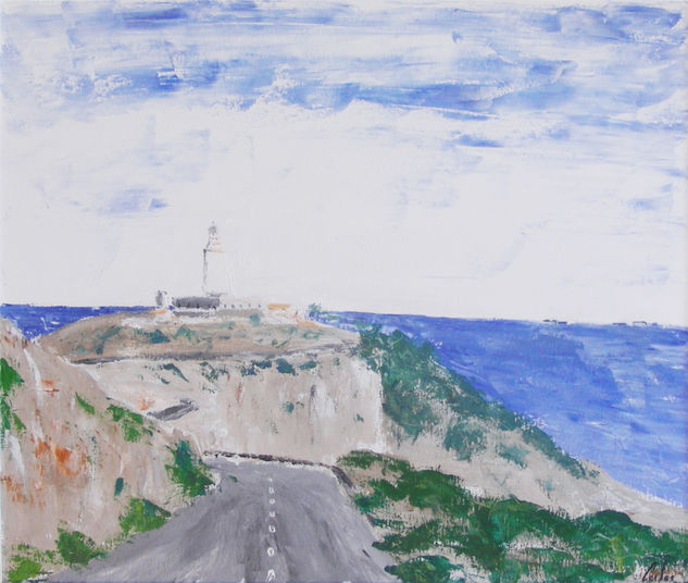 Carretera a Formentor Acrylic Canvas Landscaping