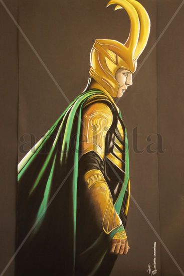 LOKI MARVEL Técnica Mixta