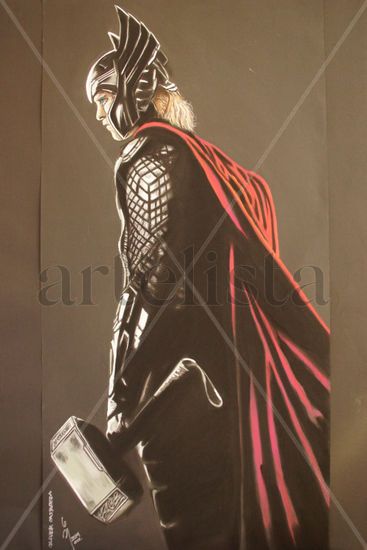 THOR MARVEL COMIC´S Técnica Mixta