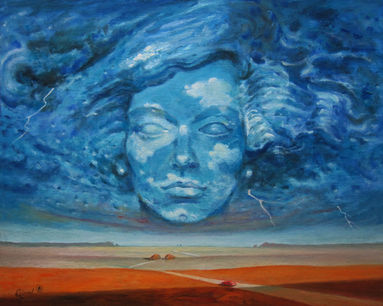 la tormenta  azul...