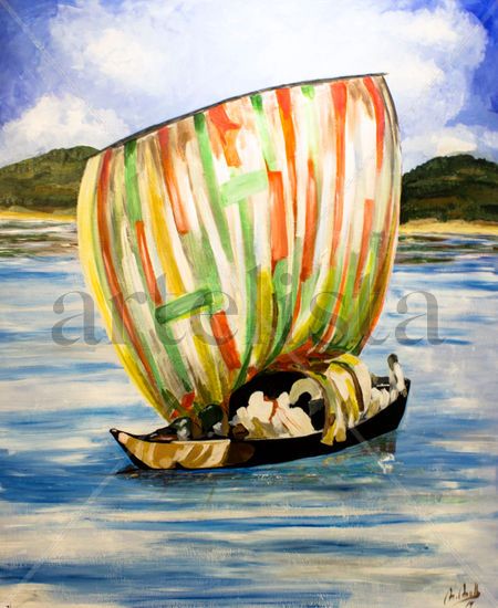 la barca Oil Canvas Landscaping