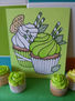 coleccion cupcake verde