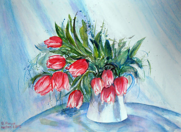 tulipanes rojos