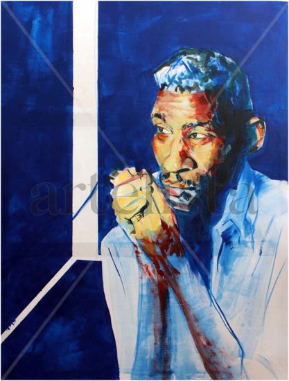 Little Walter's Rythm Acrylic Canvas Portrait