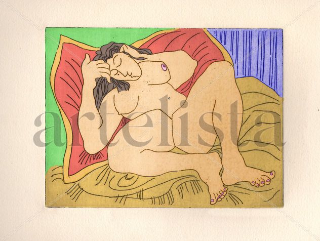 Mujer desnuda tipo botero