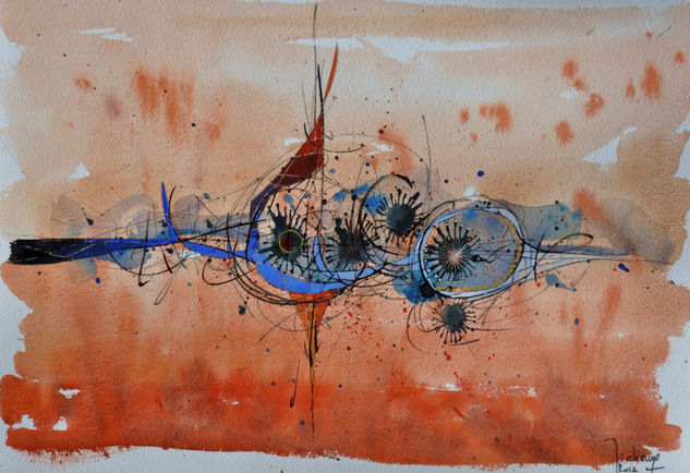 ABSTRACTION 15 Gouache Papel Otros