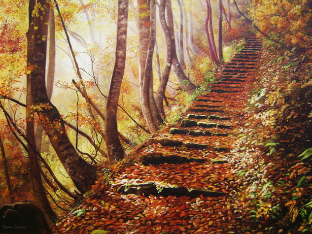 Luz de otoño Oil Canvas Landscaping