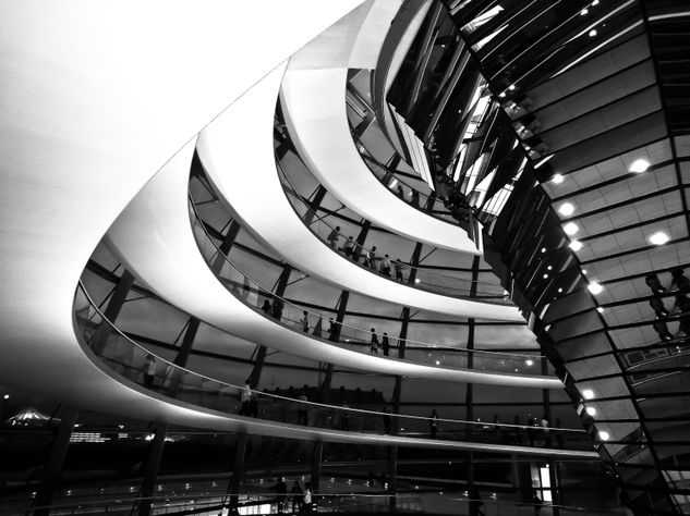 reichstag Arquitectura e interiorismo Blanco y Negro (Digital)