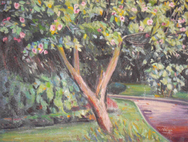 Jardines de Méndez Núñez Oil Canvas Landscaping