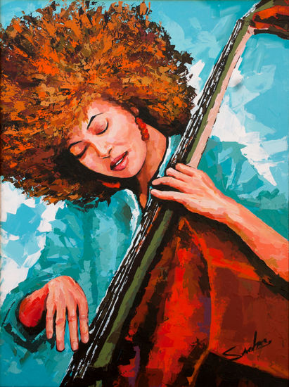 Esperanza Spalding #2 Acrílico Lienzo Retrato