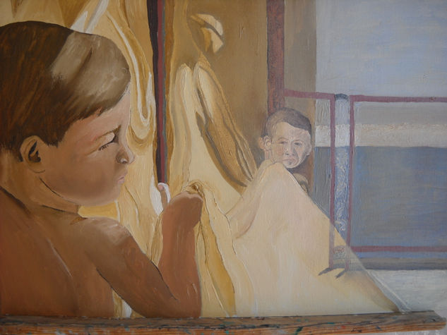 Reflejo Oil Panel Portrait