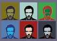 Hugh Laurie. House M.D. Retrato Andy Warhol