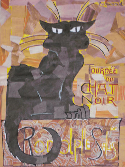 Tournée du chat noir Card Animals