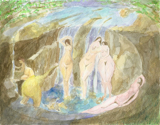 Cascada Watercolour Paper Nude Paintings