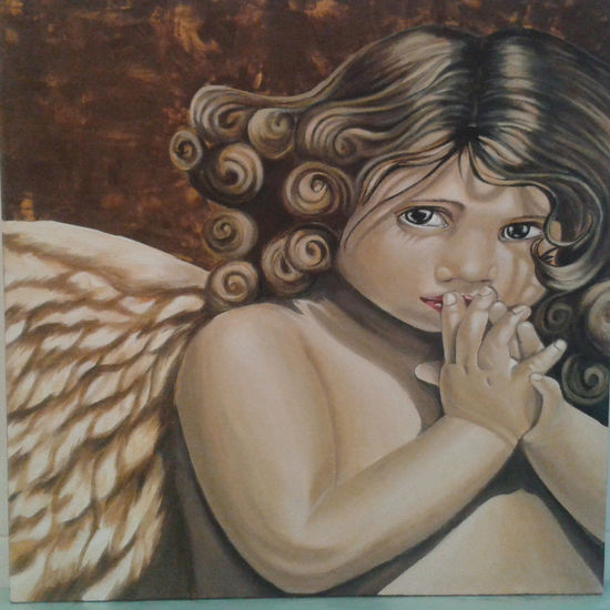 angel Acrílico Lienzo Retrato