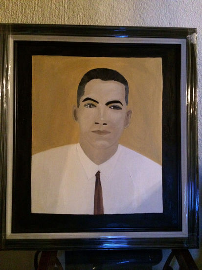 Mi Padre Óleo Lienzo Retrato