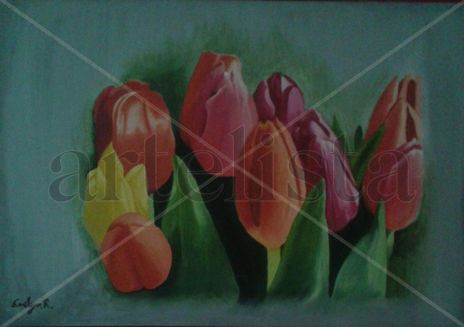 Tulipanes de colores