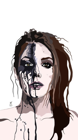 The Ink girl copydraw by jlb. 