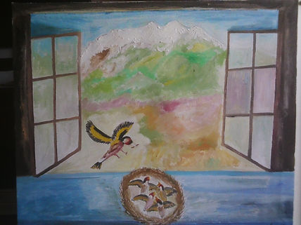 La ventana/through...