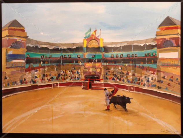 Plaza de Toros, Huelva Lienzo Paisaje