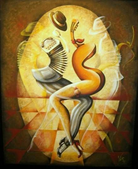 "Tango-tango" Acrílico Lienzo Figura