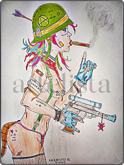 tank girl. Tinta