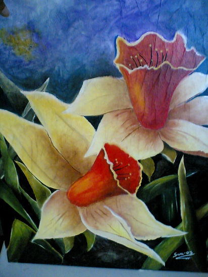 Flores Oil Canvas Floral Painting