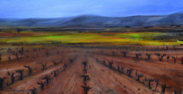 VIÑEDOS EN OTOÑO Acrylic Canvas Landscaping