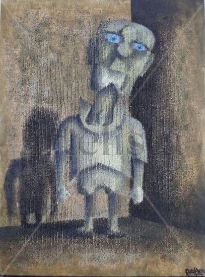 Fantasma de un Genio Acrylic Panel Figure Painting