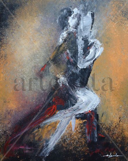 Tango Acrylic Canvas Figure Painting