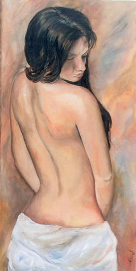 "Desnudo" Acrylic Canvas Nude Paintings