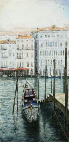 Vista de Venecia Oil Panel Landscaping