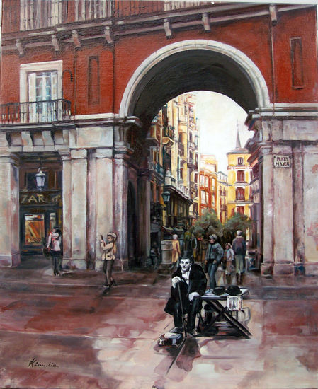 PLAZA MAYOR Oil Canvas Landscaping