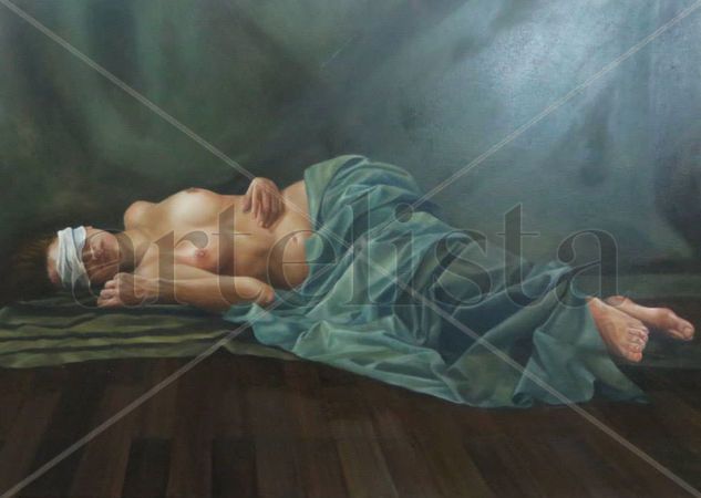 Waiting Oil Canvas Nude Paintings