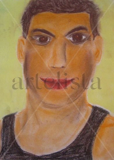 Actor Pastel Papel Retrato