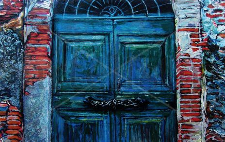 Tras la puerta azul
