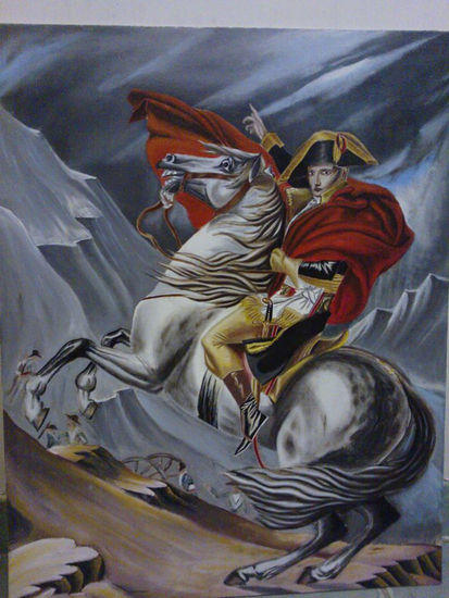 Napoleon Oil Canvas Figure Painting