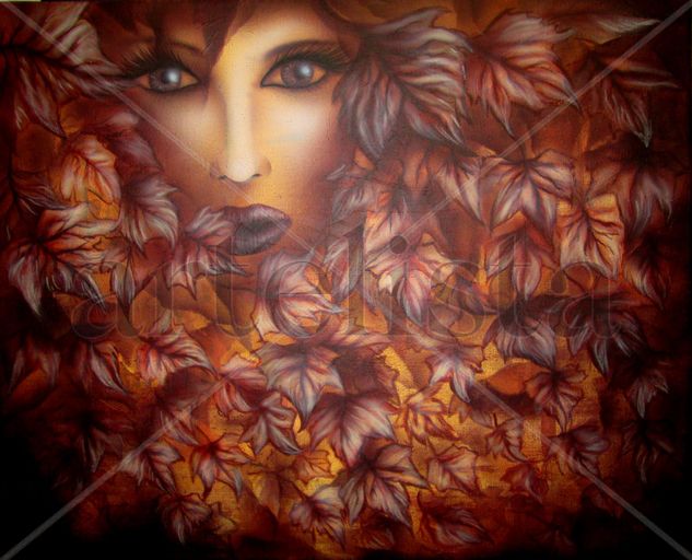 Autumn Look Acrylic Canvas Floral Painting