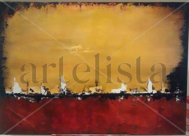 Atardecer Acrylic Canvas Marine Painting