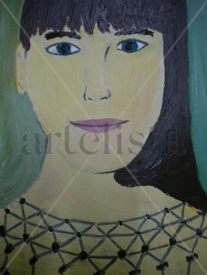 Liv Tyler Oil Card Portrait