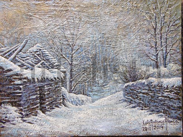 Nieve en Lucillo Oil Panel Landscaping