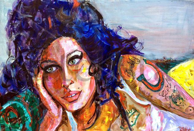 Amy Winehouse Acrílico Tabla Retrato