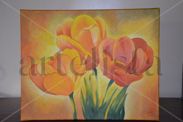 Tulipanes anaranjados 1