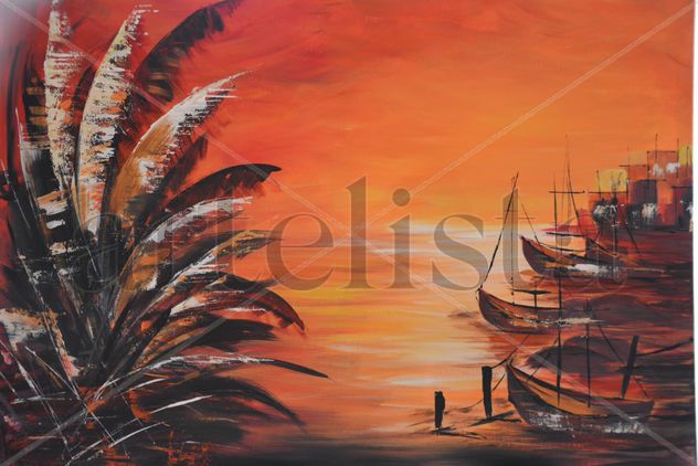 Puesta del sol caribeña