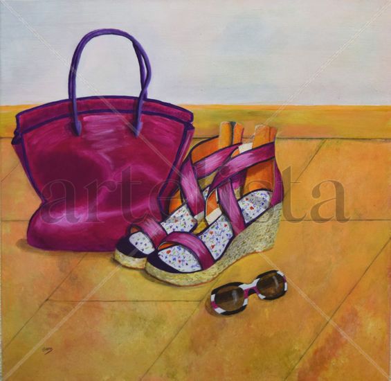 Llegó el verano Acrylic Canvas Still Life Paintings