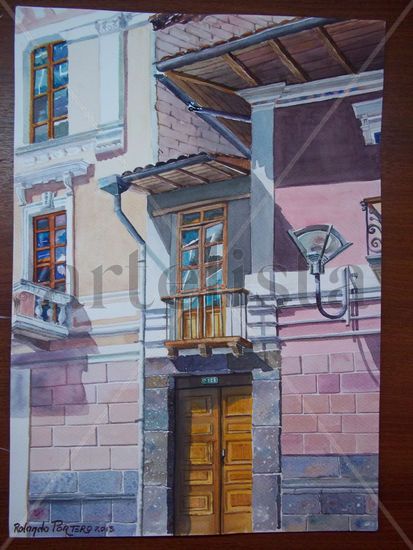 rincones de Quito Watercolour Card Landscaping