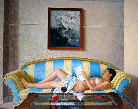 Lectora Oil Canvas Nude Paintings