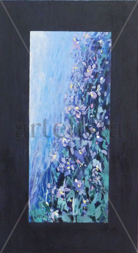 Flores en agua