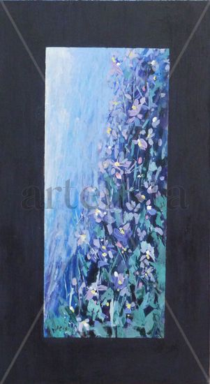 FLORES EN AGUA Acrylic Others Floral Painting